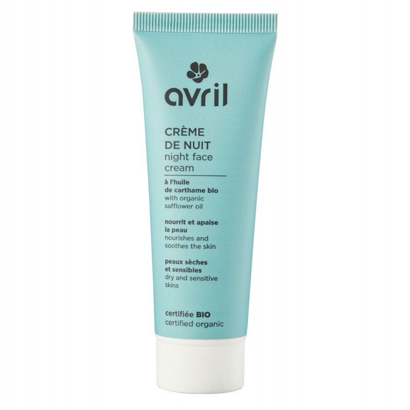 Crème de Nuit à l'Huile de Carthame Bio Crème de nuit - Peaux...