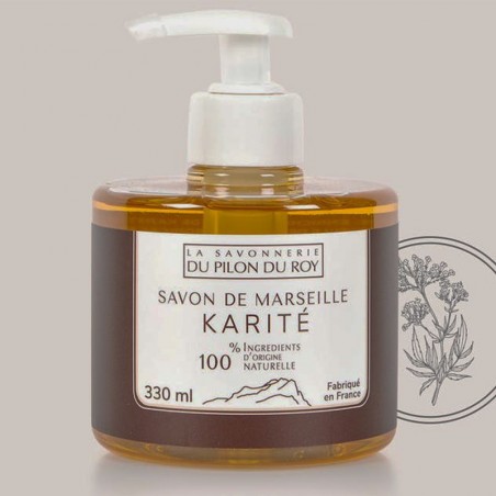 savon liquide de Marseille au beurre de karité & verveine