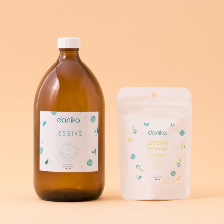 Kit Lessive naturelle - flacon d'1L + recharge