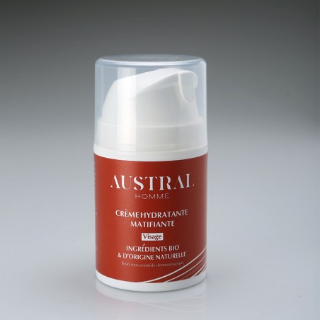 Crème hydratante matifiante pour homme