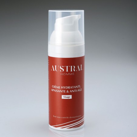 Crème hydratante apaisante anti-âge pour homme