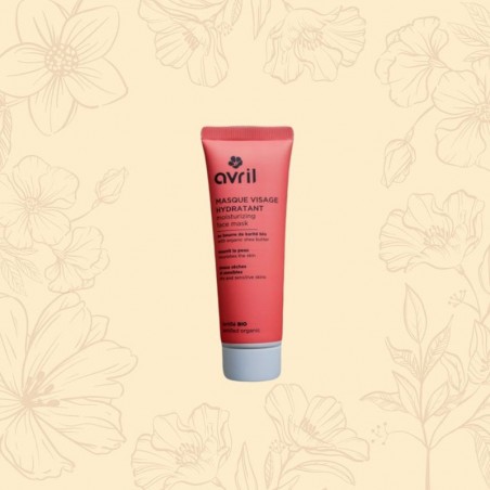 Masque visage hydratant certifié bio - Peaux sèches