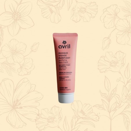 Masque visage purifiant certifié bio - Peaux normales à grasses