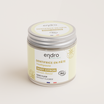 Dentifrice au citron avec spatule