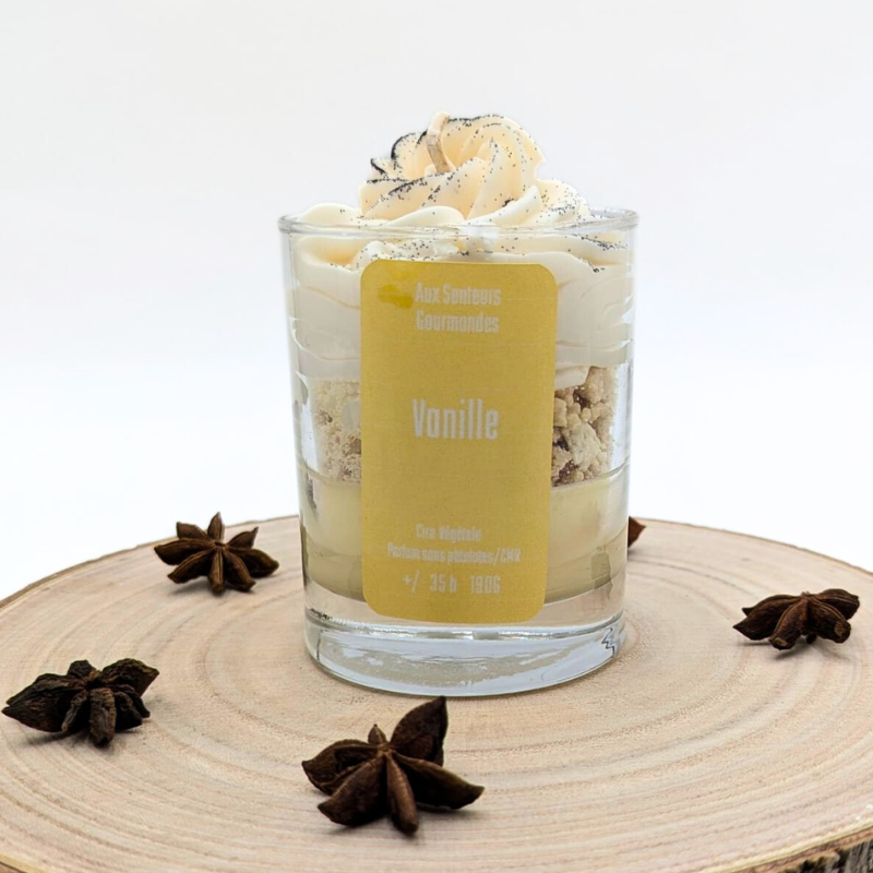 Bougie non toxique Chantilly - Vanille