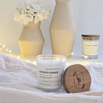 Bougie non toxique parfumée - Fleur de Cerisier