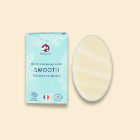 Après-shampoing solide - Smooth - parfumé au lait de coco - tous types de cheveux