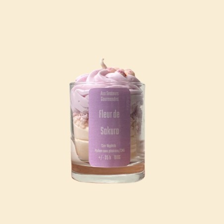 Bougie non toxique Chantilly - Fleur de sakura
