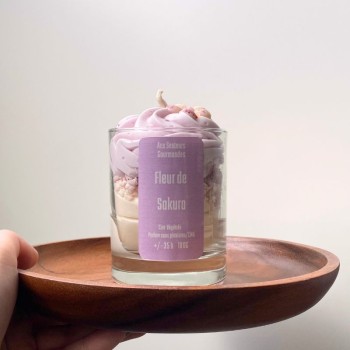 Bougie non toxique Chantilly - Fleur de sakura