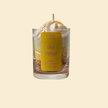 Bougie non toxique Chantilly - Citron meringué