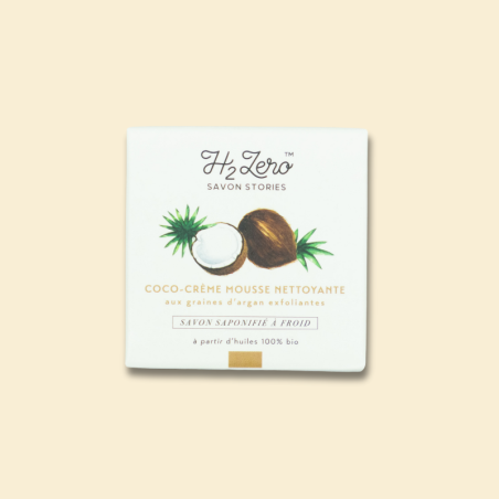 Mousse nettoyante coco crème