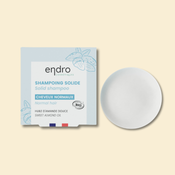 Shampoing solide zéro déchet - à l'huile d'amande douce - cheveux normaux