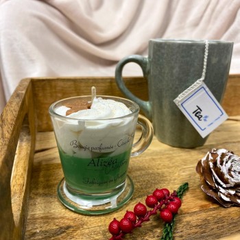 Bougie tasse non toxique - Parfum thé de Noël (Petit format)