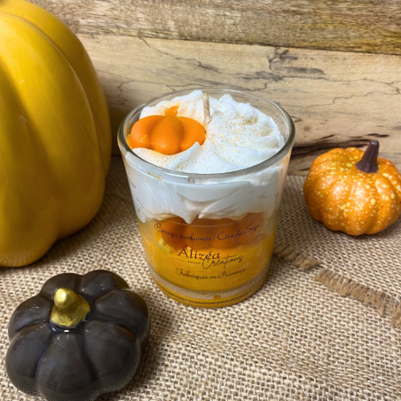 Bougie d'automne non toxique - Ma petite citrouille