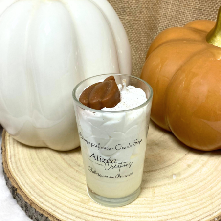 Bougie Verrine Non Toxique - Parfum Citrouille Blanche