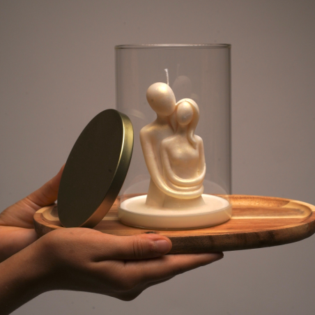 Bougie Promesse éternelle - Parfum poudre de riz