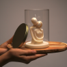Bougie Promesse éternelle - Parfum poudre de riz