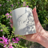Bougie blanche - "Amour" - Parfum fleur de lin