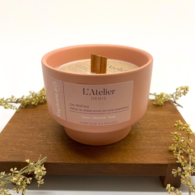 Bougie parfumée "Euphorie" - Parfum citron & bergamote Bougie parfumée "Euphorie" - Parfum citron & bergamote