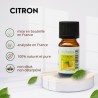 Huile essentielle de citron 100% naturelle - Utilisation en aromathérapie (10ml)