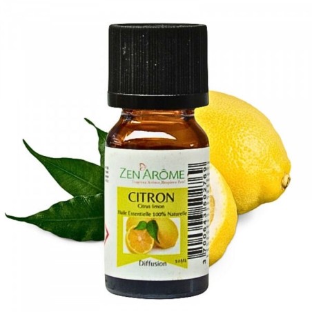 Huile essentielle de citron 100% naturelle - Utilisation en aromathérapie (10ml)