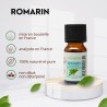 Huile essentielle de romarin 100% naturelle - Utilisation en aromathérapie (10ml)