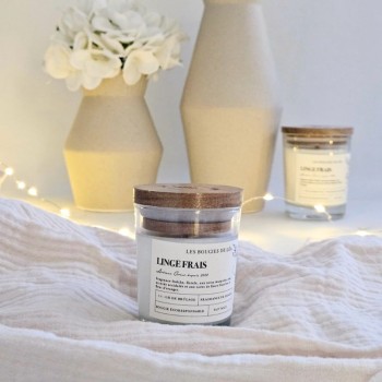 Bougie non toxique parfumée - Linge Frais