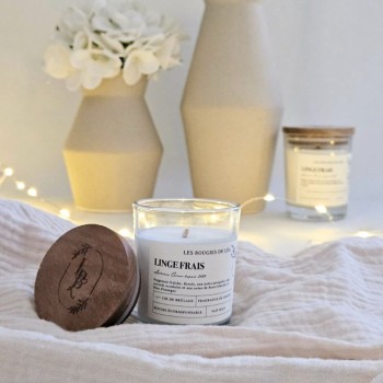 Bougie non toxique parfumée - Linge Frais
