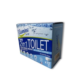Tablettes WC 2 en 1 - Boite de 12 tablettes 100 % naturelles