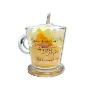 Bougie Tasse Non Toxique - Parfum Citron Meringué (Petit Format)