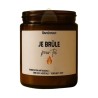 Bougie classique - Parfum linge frais "Je brûle pour toi"