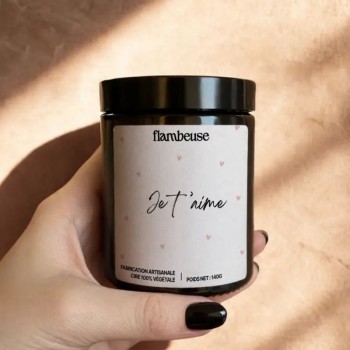 Bougie classique - Parfum fleur de cerisier "Je t'aime"