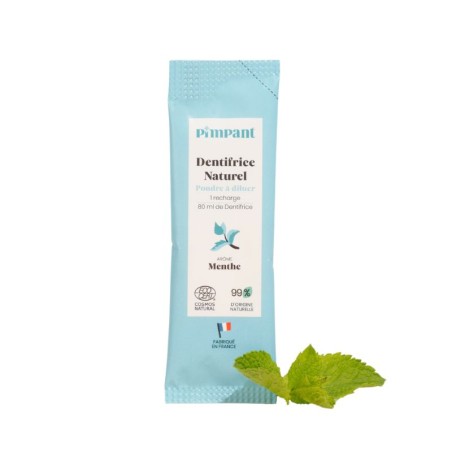 Recharge dentifrice - Poudre à diluer - Parfum menthe