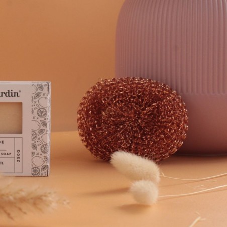 Boule grattoir en cuivre