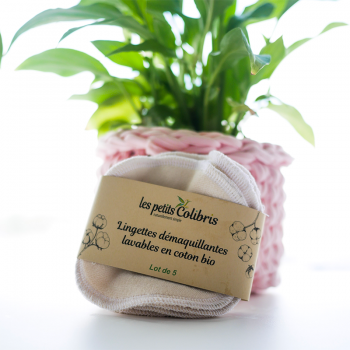 Lot de 5 Lingettes Démaquillantes Lavables