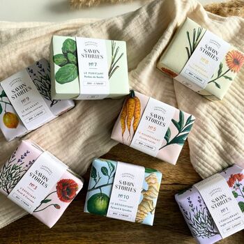 Découvre les nouveaux savons à froid de Savon Stories ! ✨ Fabriqués à froid et à la main, ces savons bio conservent toutes les vertus des ingrédients naturels pour prendre soin de ta peau en douceur.  🌿 100% naturels 🌸 Saponifiés à froid  🧼 Vegan et éco-responsables Alors, lequel de ces savons aimerais-tu tester en premier ? 💚   #savon #naturelovers #moncarrenature #zerodechet
